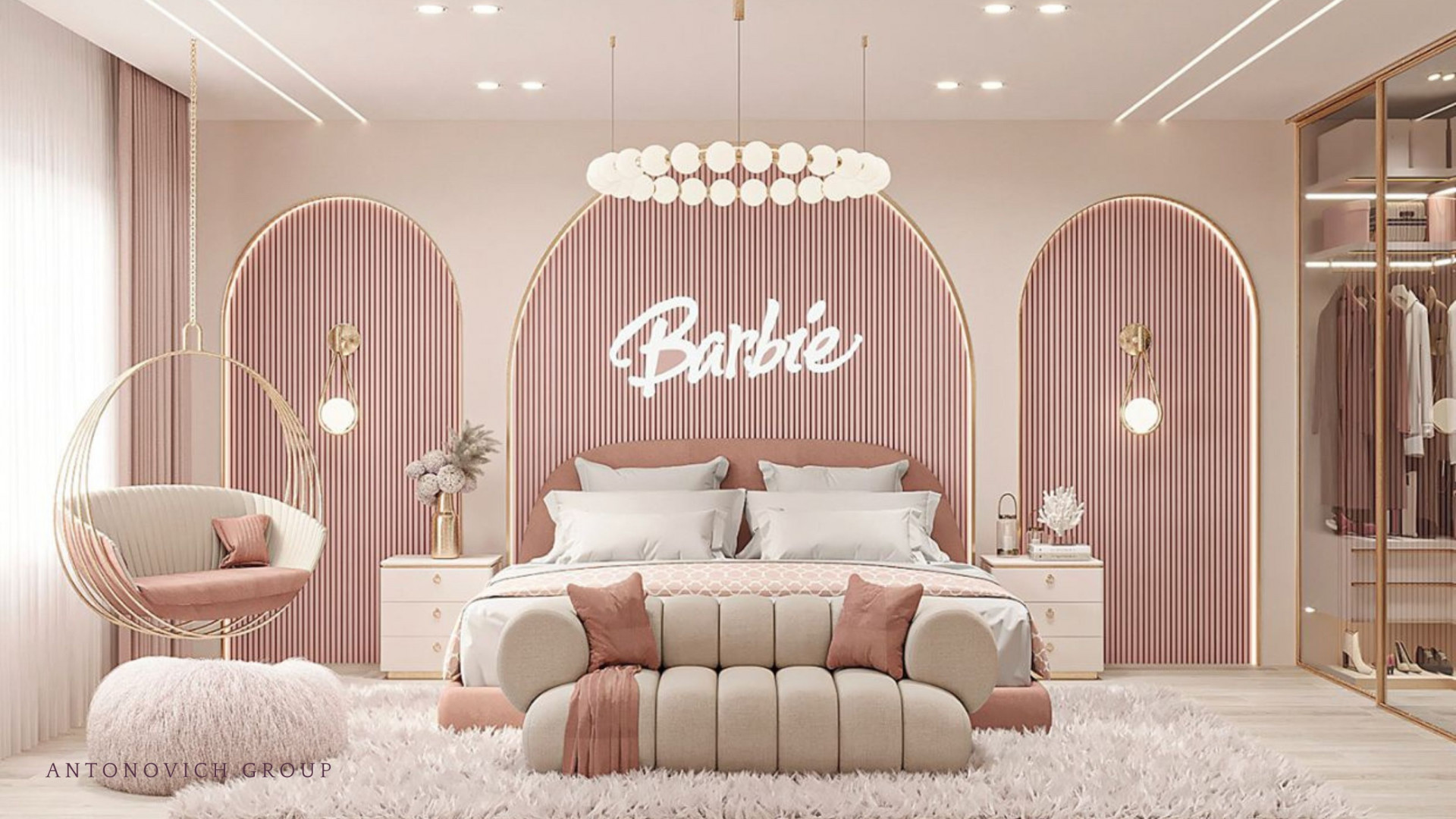 Barbie Bedroom  Barbie room, Pink bedroom design, Pink kids bedrooms