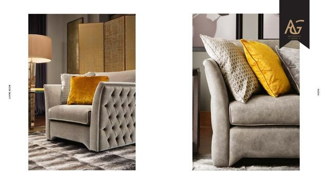 Plush designer armchair in a high-end Dubai home