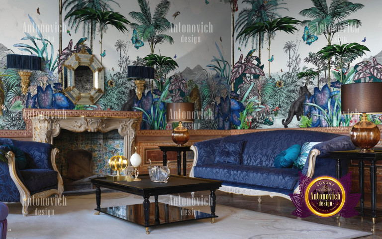 Elegant living room with luxury furniture