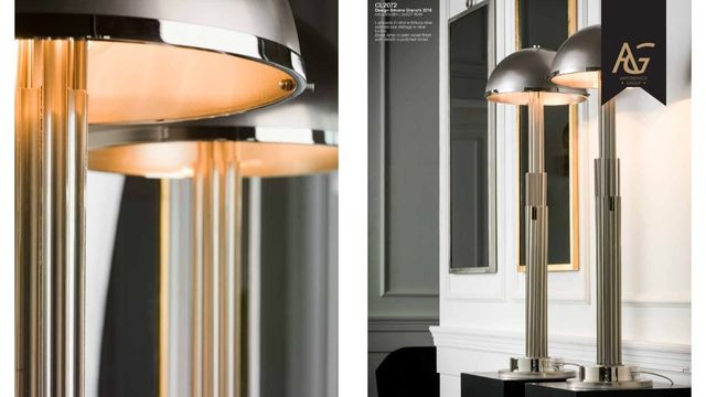 Unique designer chandelier in a high-end boutique