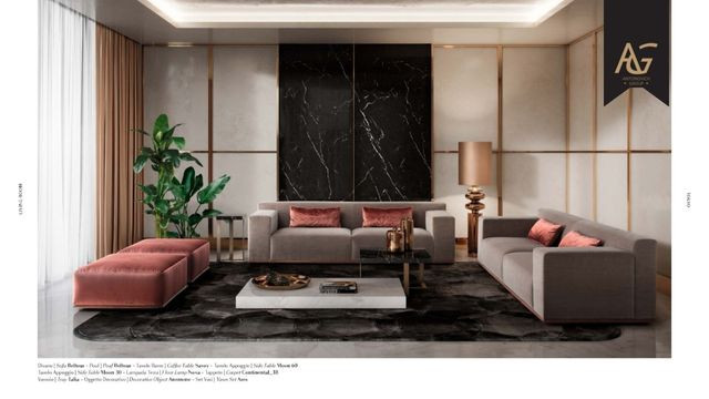 Sleek and stylish living room setup in Dubai