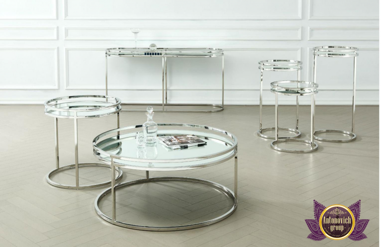 Modern dining room set available in UAE furniture store