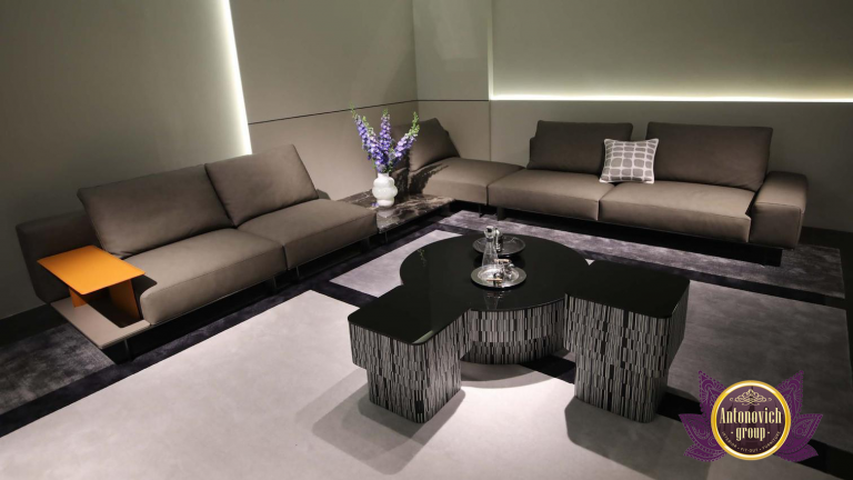Stylish dining room with luxurious Abu Dhabi furniture
