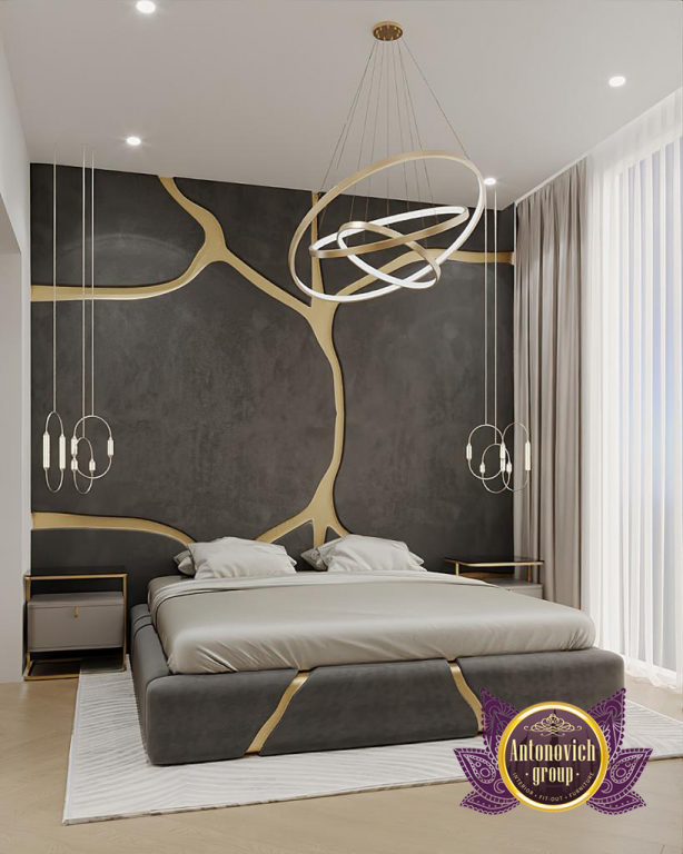 Modern bedroom design with minimalist furniture