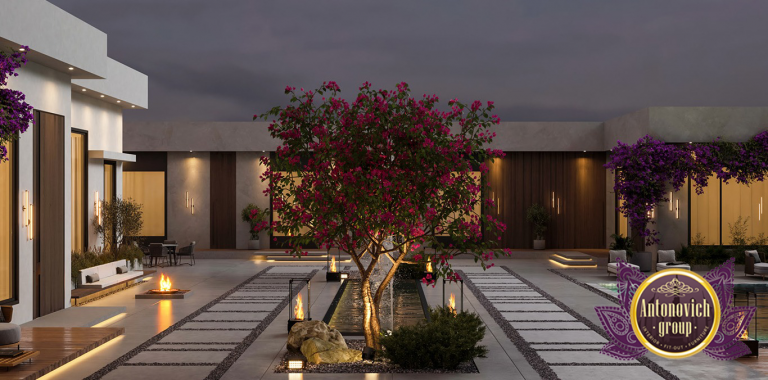 Stylish infinity pool in a sleek modern villa