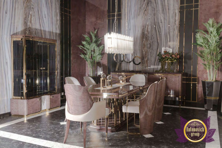 Opulent bathroom featuring top interior design trends in Dubai