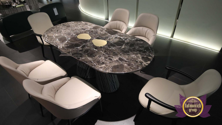 Elegant Dubai designer dining table set