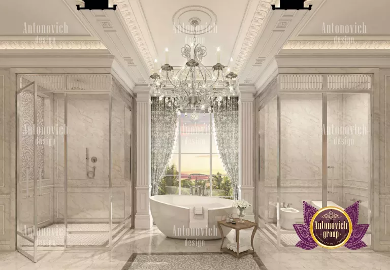 Elegant bathroom with luxurious design elements