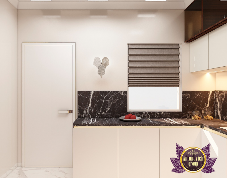 Luxurious kitchen interior design in a Dubai home