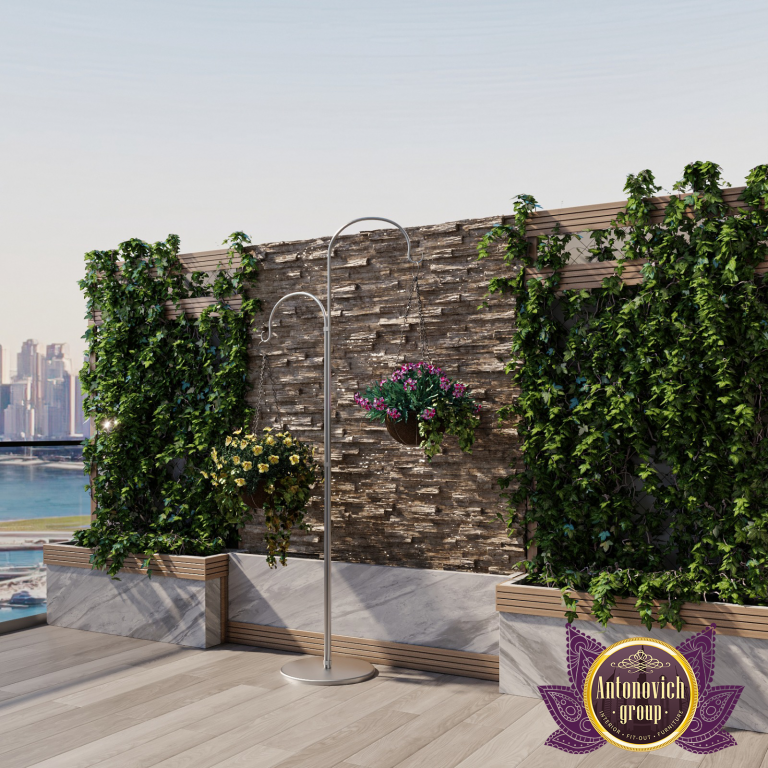 Exquisite balcony design in a prestigious Dubai apartment