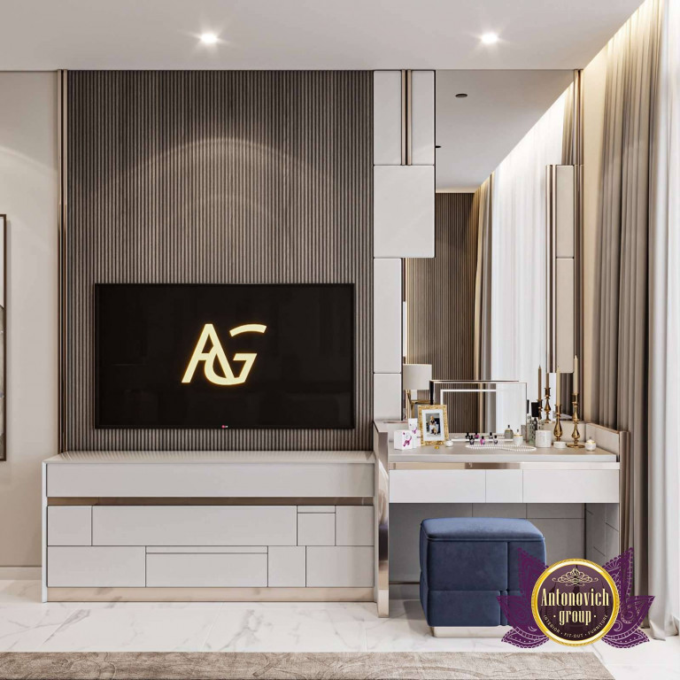Luxurious modern bedroom design in Abu Dhabi
