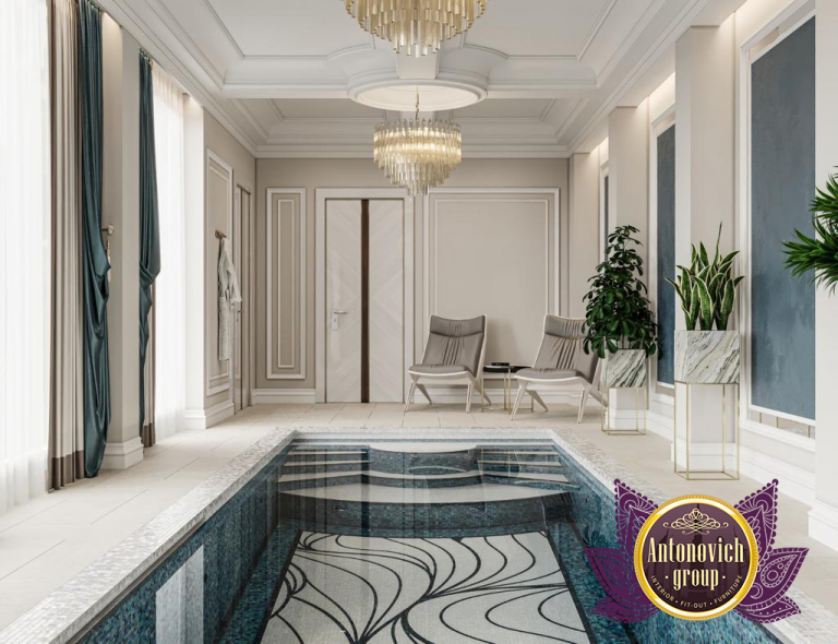 luxury indoor pool in Dubai