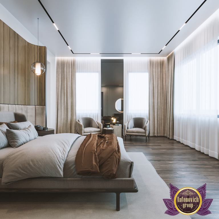 luxury brown bedroom interiors