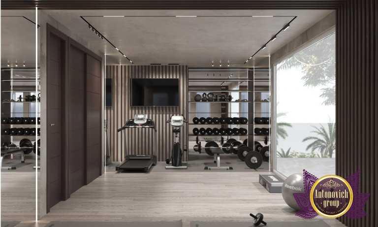 Exquisite private fitness studio featuring top-of-the-line workout gear
