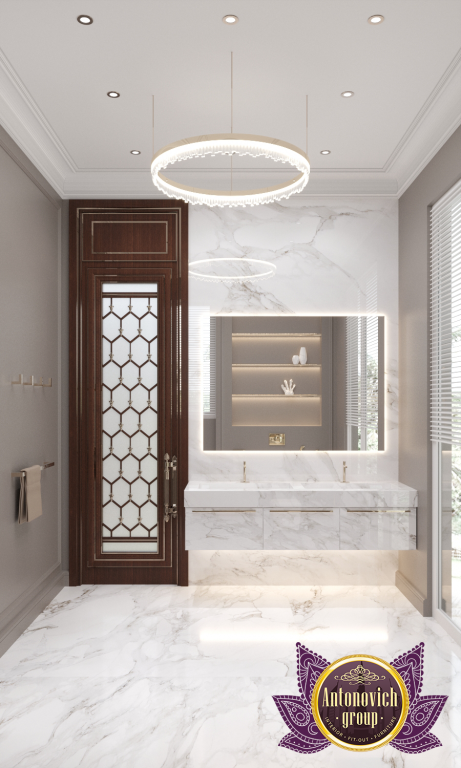 lighting fixtures in luxury bathrooms