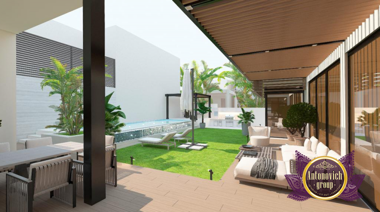 outdoor spaces in Dubai villas