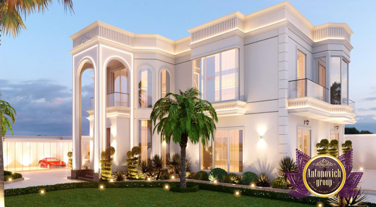 luxury mansion construction in Dubai