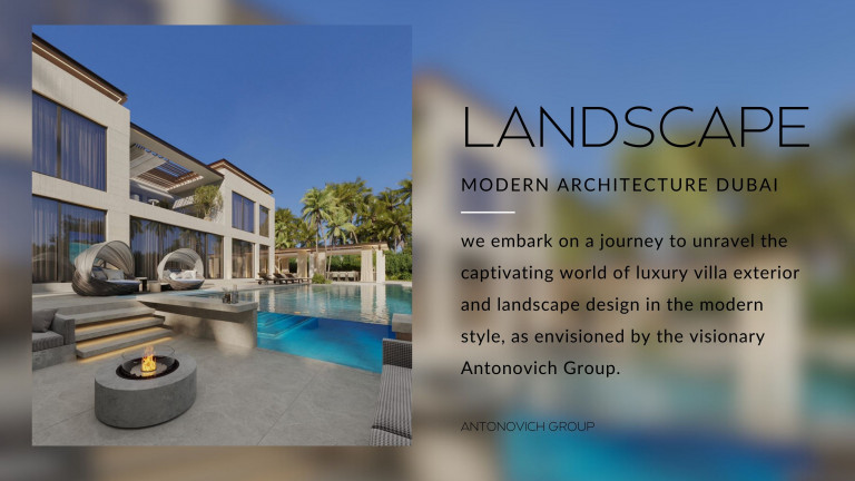 Exquisite Modern Villa Exterior and Landscape