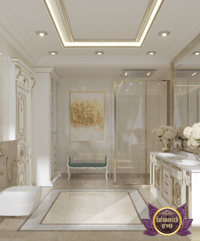 luxury vintage bathroom interior design