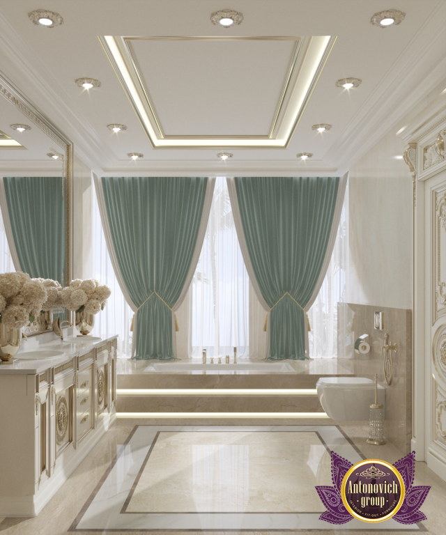 luxury vintage bathroom interior design