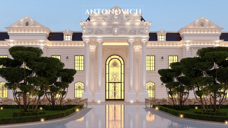 Royal Palace Exterior Architecture by Antonovich Group: Crafting Majestic Luxury in Dubai