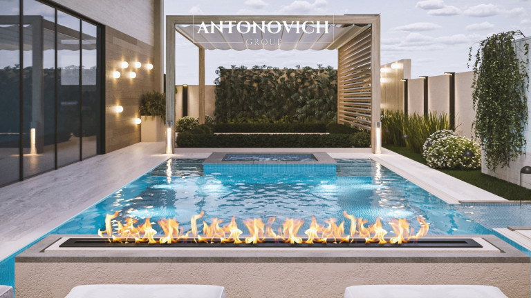 Modern Swimming Pool Design and Execution by Antonovich Group: Crafting Luxurious Outdoor Spaces