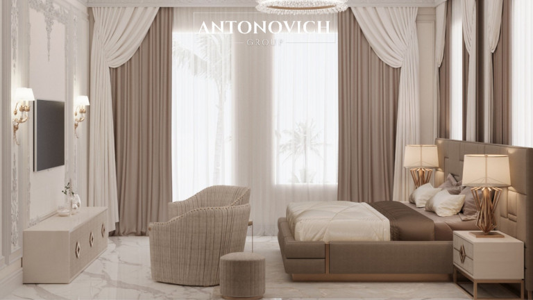 Master Bedroom Interior Design and Fit-Out by Antonovich Group: Elegance Meets Precision