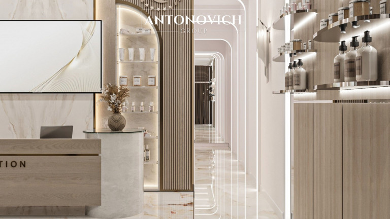 Modern Interior Design for Aesthetic Clinic by Antonovich Group: Crafting a Space of Elegance and Comfort