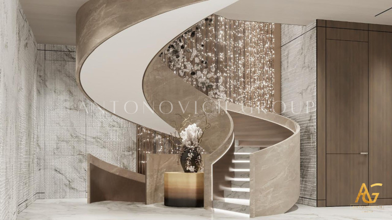 Breathtaking Villa Entrance Foyer Design