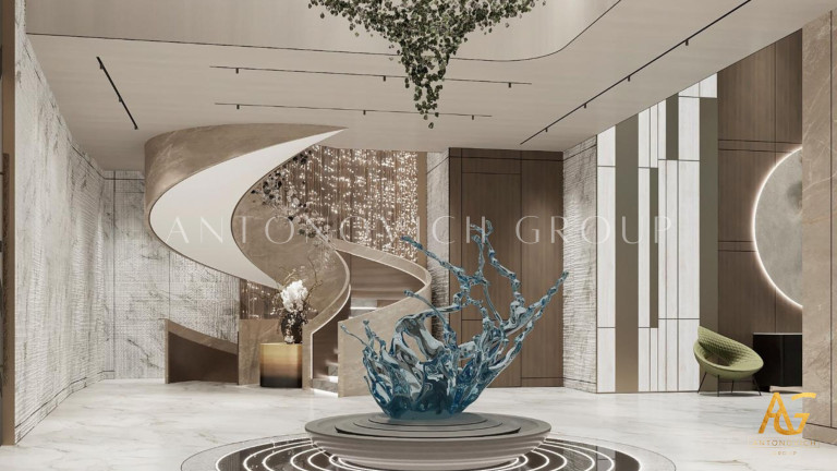 Breathtaking Villa Entrance Foyer Design