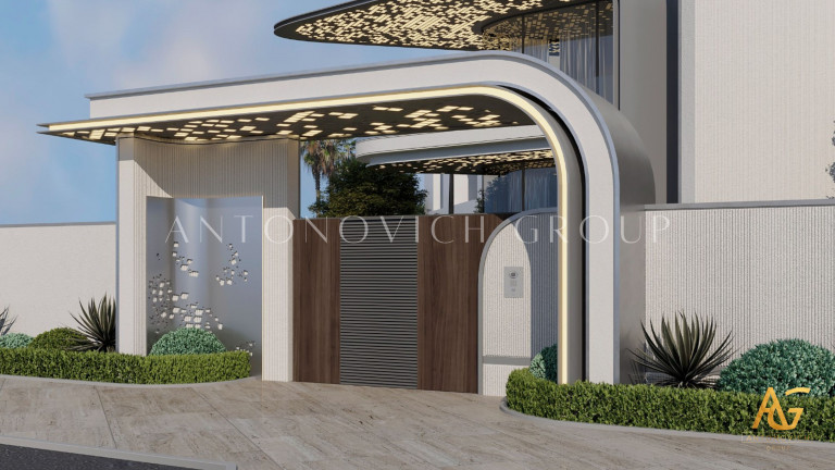 Modern Futuristic Villa Architecture: Antonovich Group's Vision at Bulgari Residence Jumeirah Island Dubai