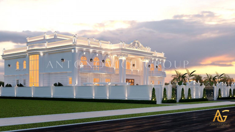 Luxury Classic Villa Exterior Design & Fit-out by Antonovich Group: Unveiling a Timeless Masterpiece