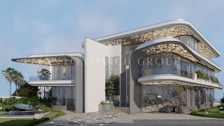 Modern Futuristic Villa Architecture: Antonovich Group's Vision at Bulgari Residence Jumeirah Island Dubai