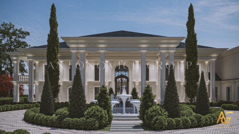 Timeless Elegance: Luxury Classic Villa Exterior and Landscape Design