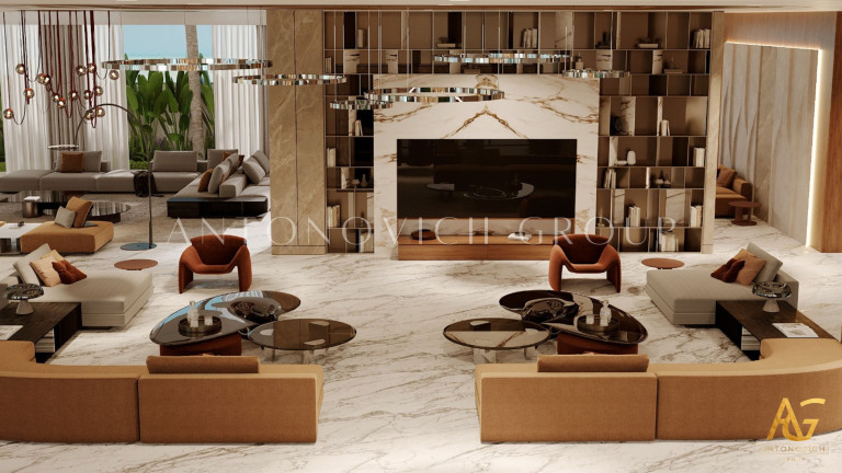 Modern Aesthetic Interior Design and Furniture Solutions for Luxury Villas