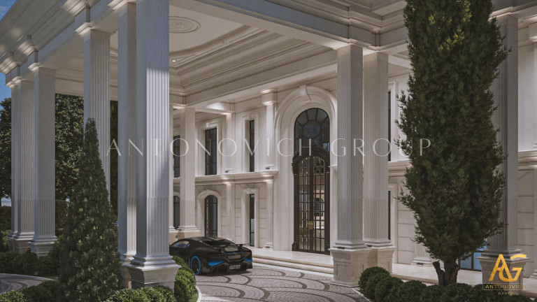 Timeless Elegance: Luxury Classic Villa Exterior and Landscape Design