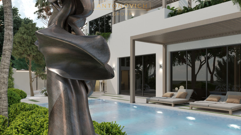 Crafting Timeless Beauty: Luxury Modern Villa Exterior and Landscape Design in Al Barari