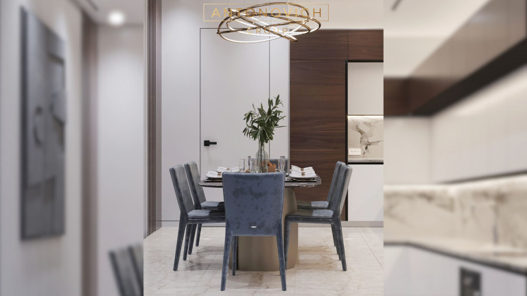 A Culinary Symphony: Dining Room Interior Design at Mandarin Park Towers