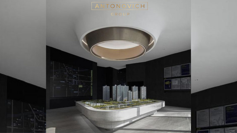 Futuristic Elegance: Modern Ceiling Designs by Antonovich Group