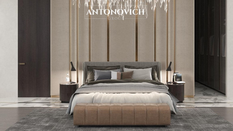 Crafting Modern Elegance: Antonovich Group's Signature Bedroom Designs