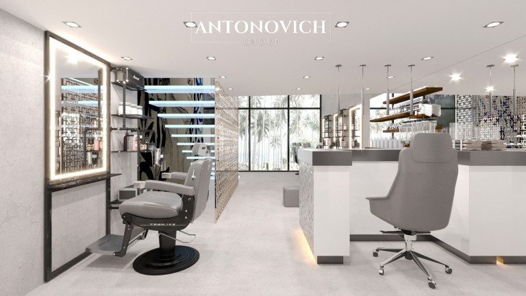 Modern Futuristic Interior Design for a Barbershop