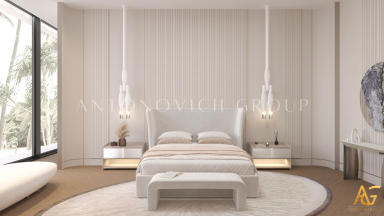 Creating Serene Spaces: Modern Minimalist Bedroom Designs by Antonovich Group