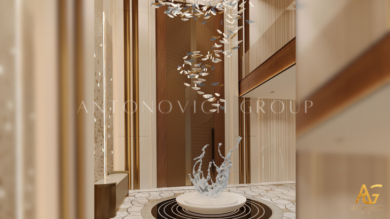 Creating a Grand First Impression: Innovative Luxury Foyer Design in Dubai's Elite Homes