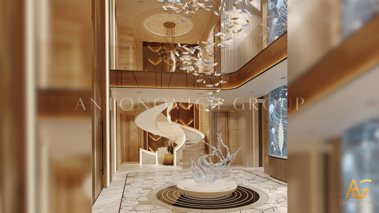 Creating a Grand First Impression: Innovative Luxury Foyer Design in Dubai's Elite Homes