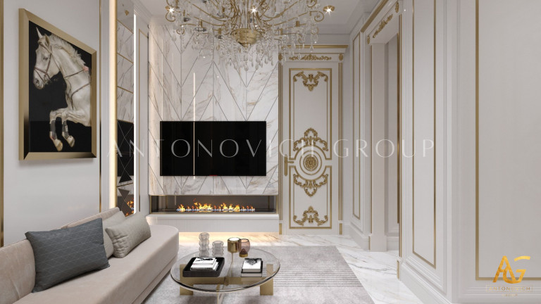 Luxury Sitting Interior Design and Fit-Out for Villas by Antonovich Group