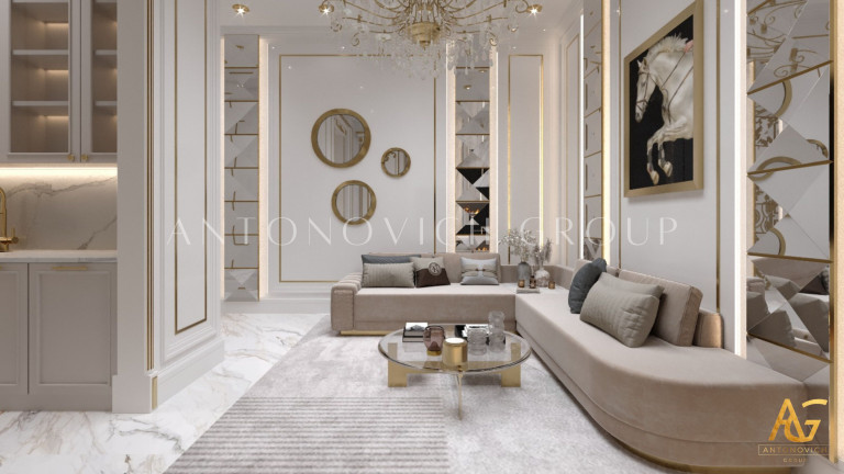 Luxury Sitting Interior Design and Fit-Out for Villas by Antonovich Group