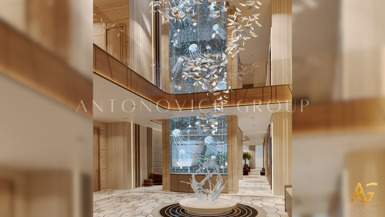 Creating a Grand First Impression: Innovative Luxury Foyer Design in Dubai's Elite Homes