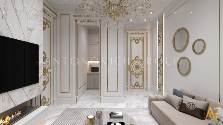 Luxury Sitting Interior Design and Fit-Out for Villas by Antonovich Group