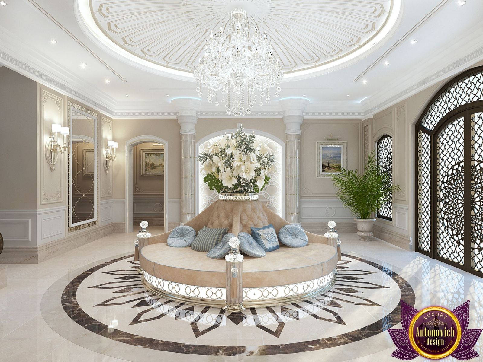 Beautiful exclusive marble floors of Luxury Antonovich ...