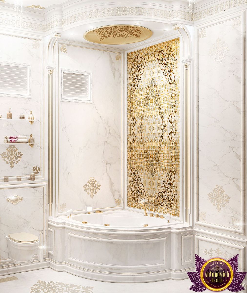 Elegant freestanding bathtub in a modern bathroom